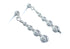 Sterling Silver Bead Post Dangle Earrings KX120956
